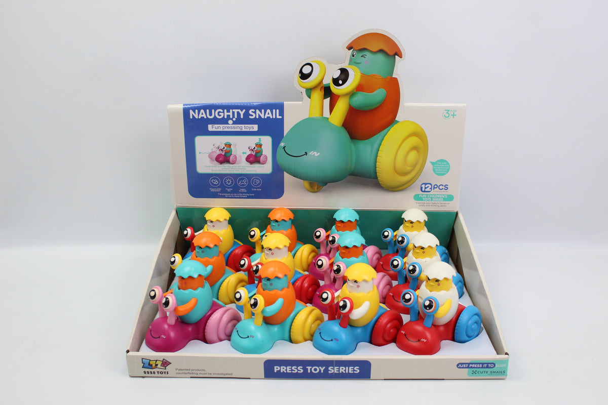 Push-Along Cartoon Toy Car - Assorted Designs