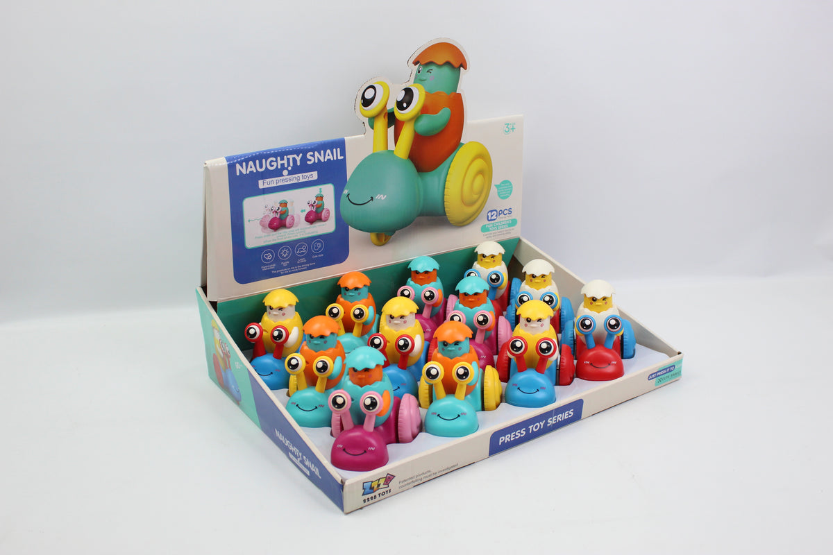 Push-Along Cartoon Toy Car - Assorted Designs