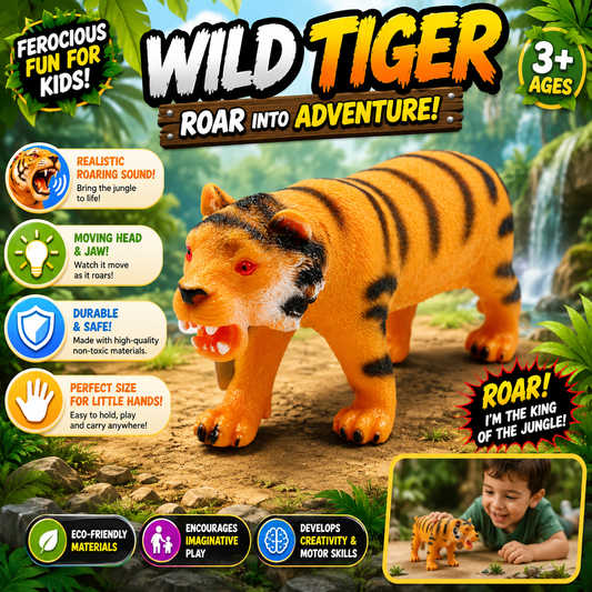 Realistic Tiger Animal Figure for Kids