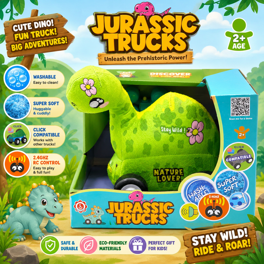 Remote Control Dinosaur Car - Green - for Kids