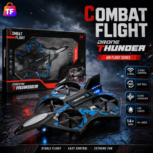Remote Control EVA Thunder Aircraft with USB Charging for Kids
