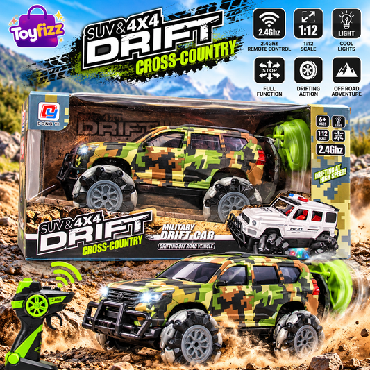 Remote Control Military Off-Road Jeep with USB Cable
