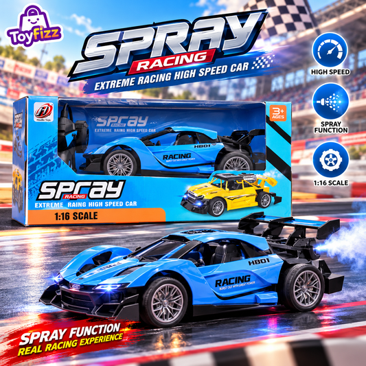 Remote Control Sports Racing Car 1:16 Scale with USB Cable - Ages 3+