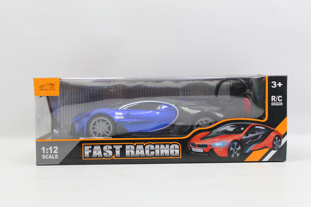 Remote Control Sports Racing Car with USB Cable - Blue - Ages 3+