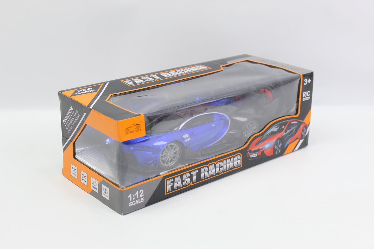 Remote Control Sports Racing Car with USB Cable - Blue - Ages 3+