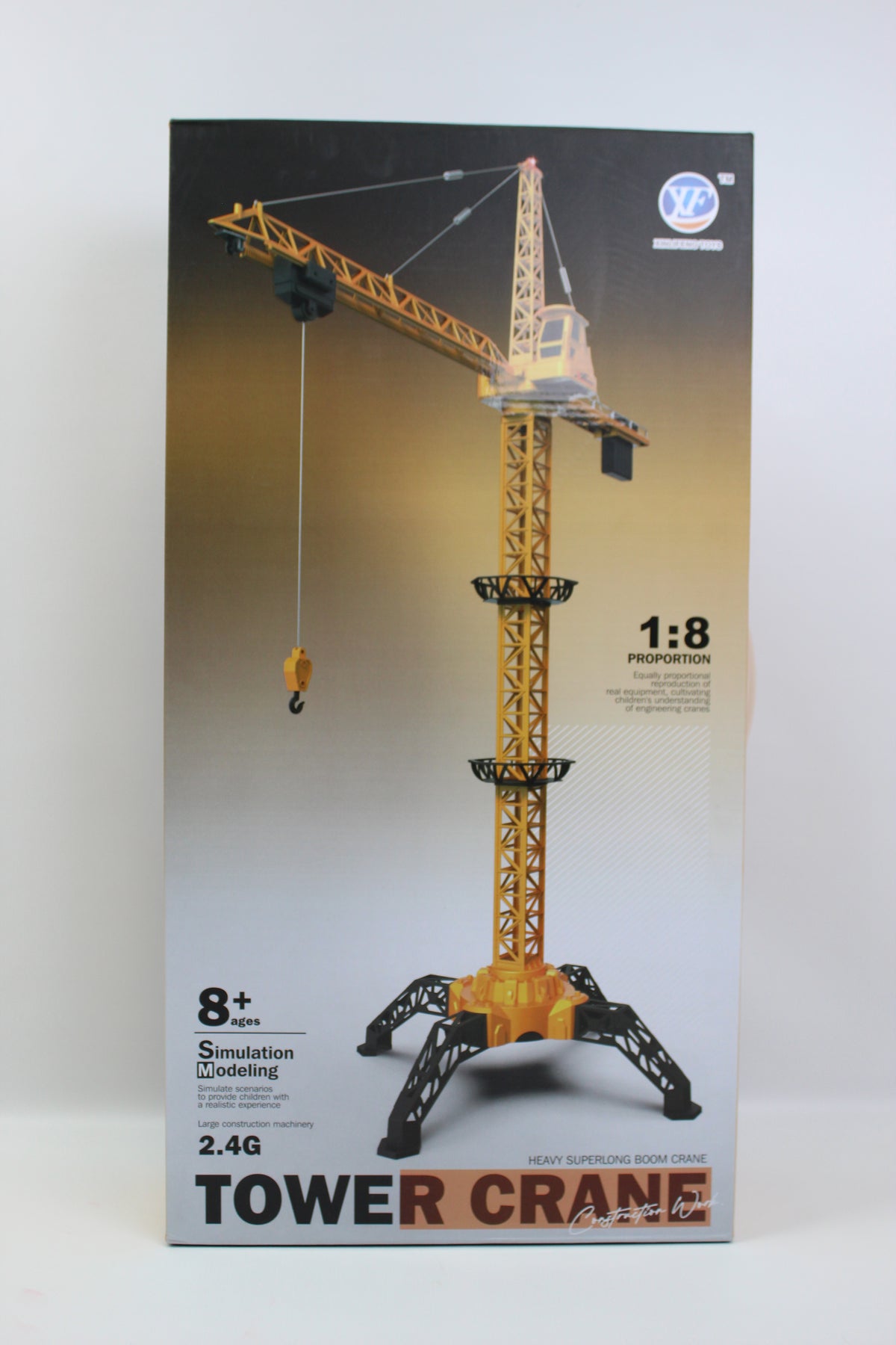 Remote Control Tower Crane 1:8 Scale with USB Cable - Ages 8+