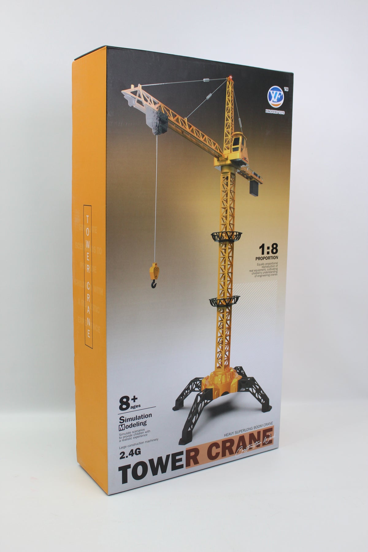 Remote Control Tower Crane 1:8 Scale with USB Cable - Ages 8+