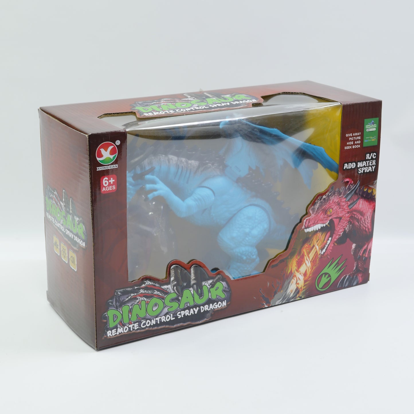 Remote Control Water-Spray Dinosaur with USB Charging - Ages 6+