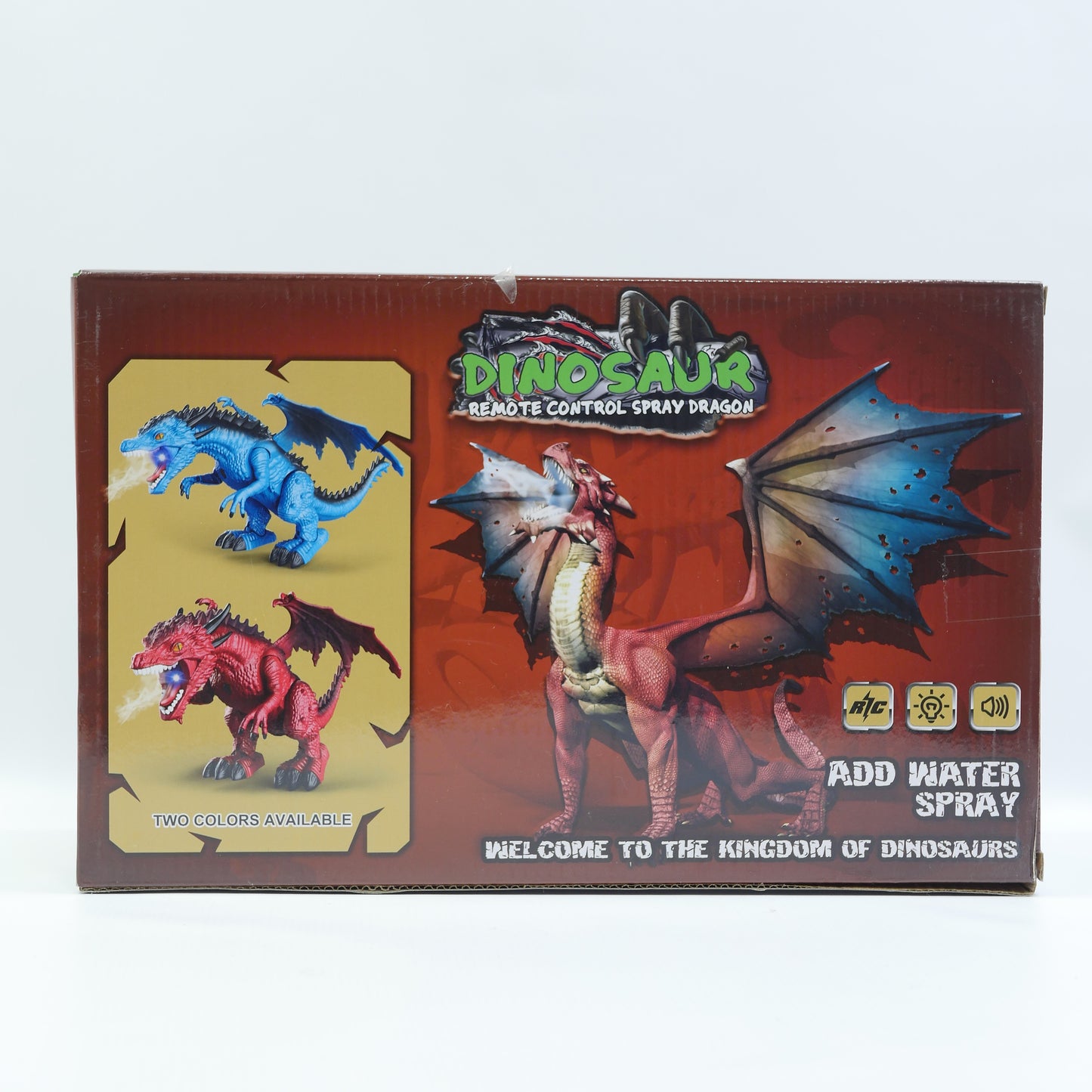 Remote Control Water-Spray Dinosaur with USB Charging - Ages 6+