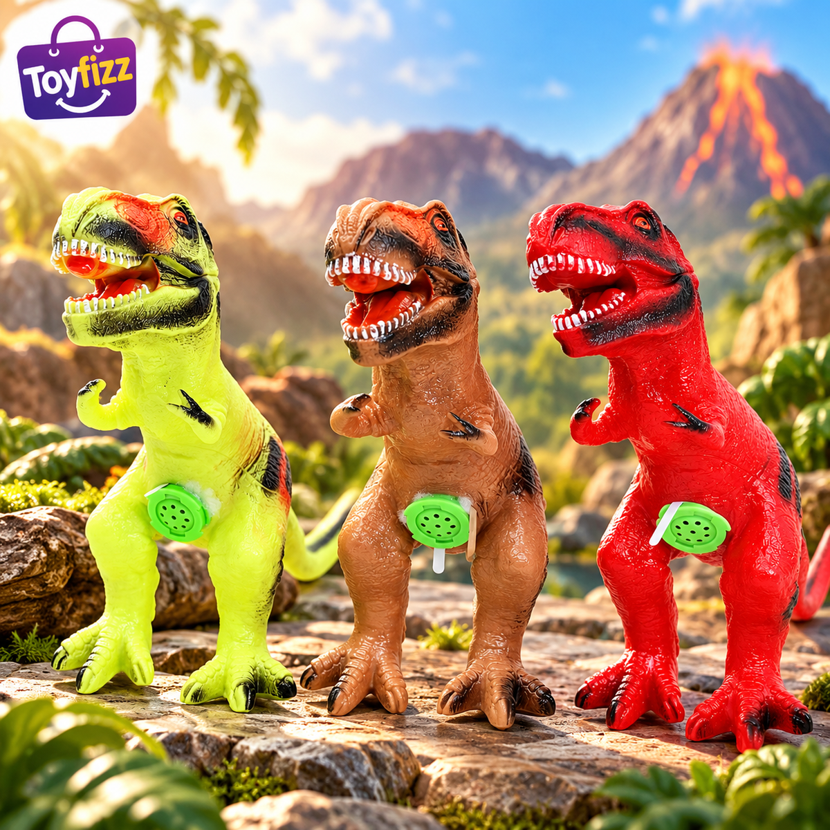Rubber Dinosaur Figure - Assorted Designs