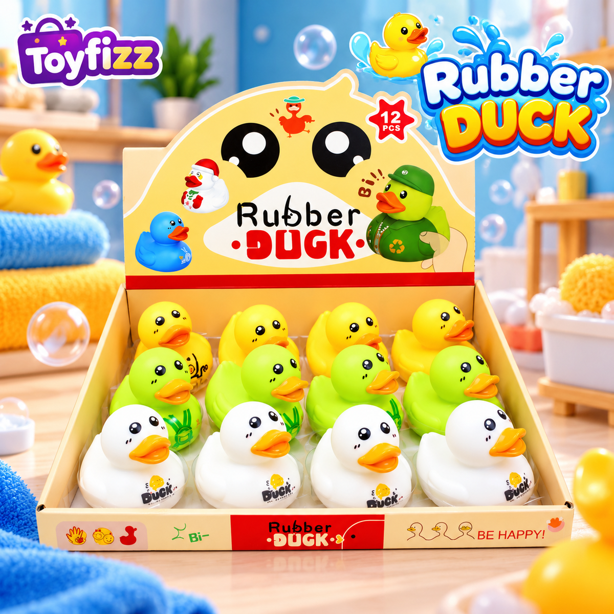 Rubber Duck Bath Toy - Assorted Designs