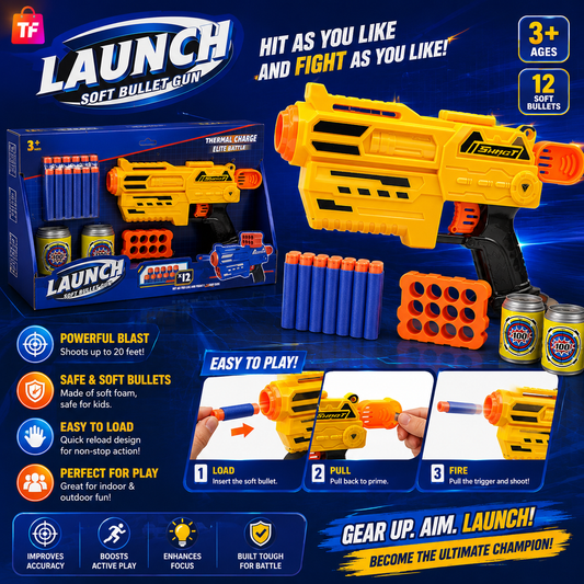 Soft Bullet Toy Blaster for Kids