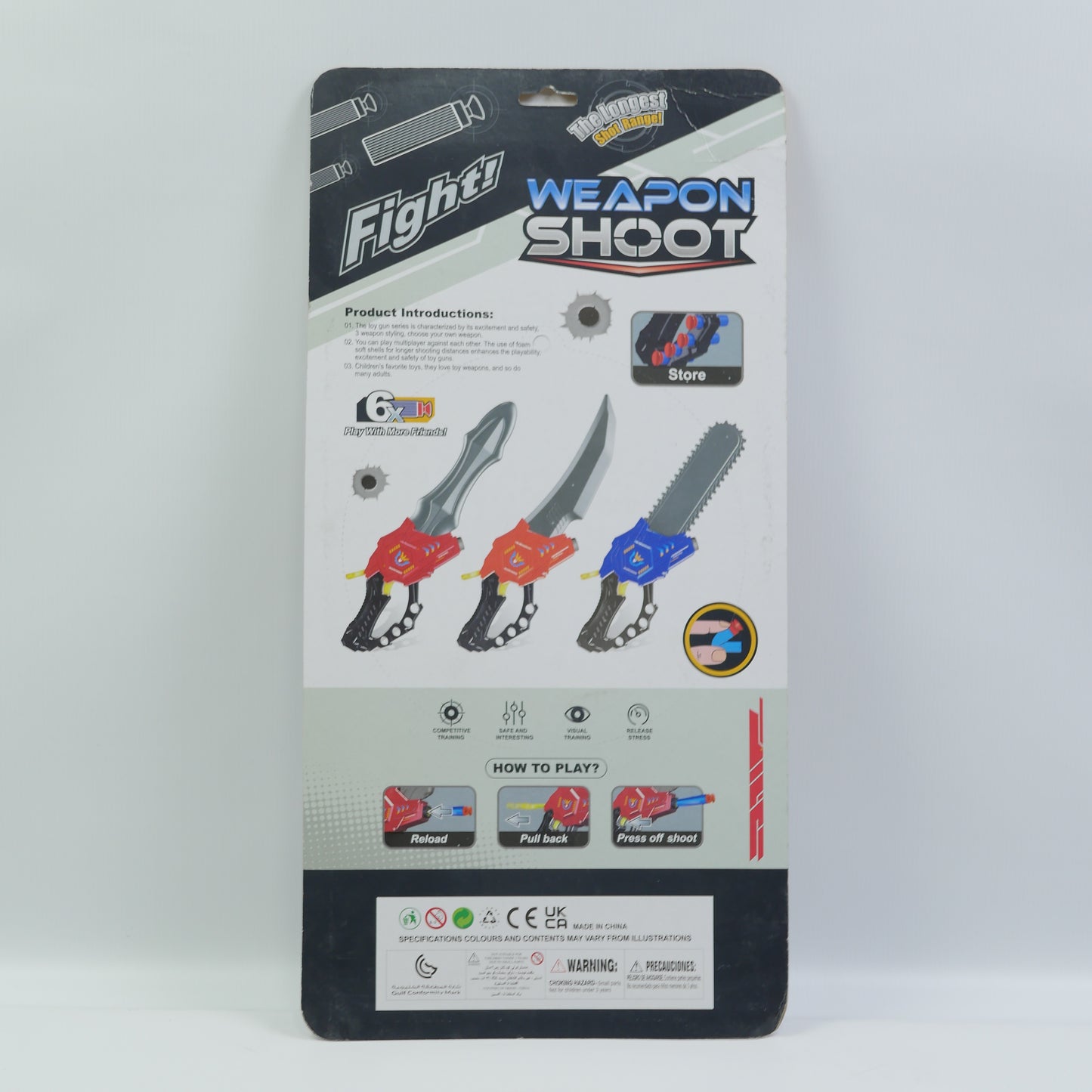 Soft Bullet Toy Saw Blaster - Ages 3+