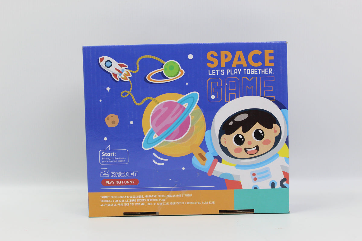 Space-Themed Racket Ball Game Set - Ages 3+