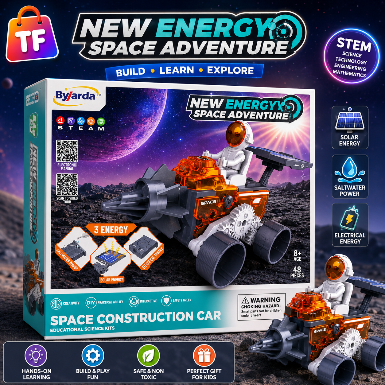 Space Assembly Play Set for Kids