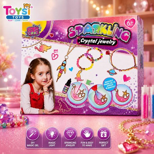 Sparkling Crystal Jewelry Making Set - Ages 6+