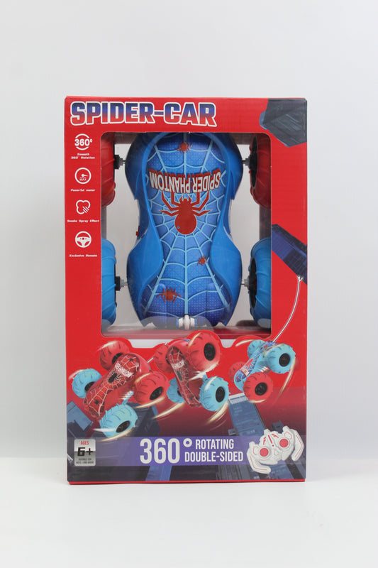 Spider-Man 360° Remote Control Stunt Car with Spray - Ages 6+