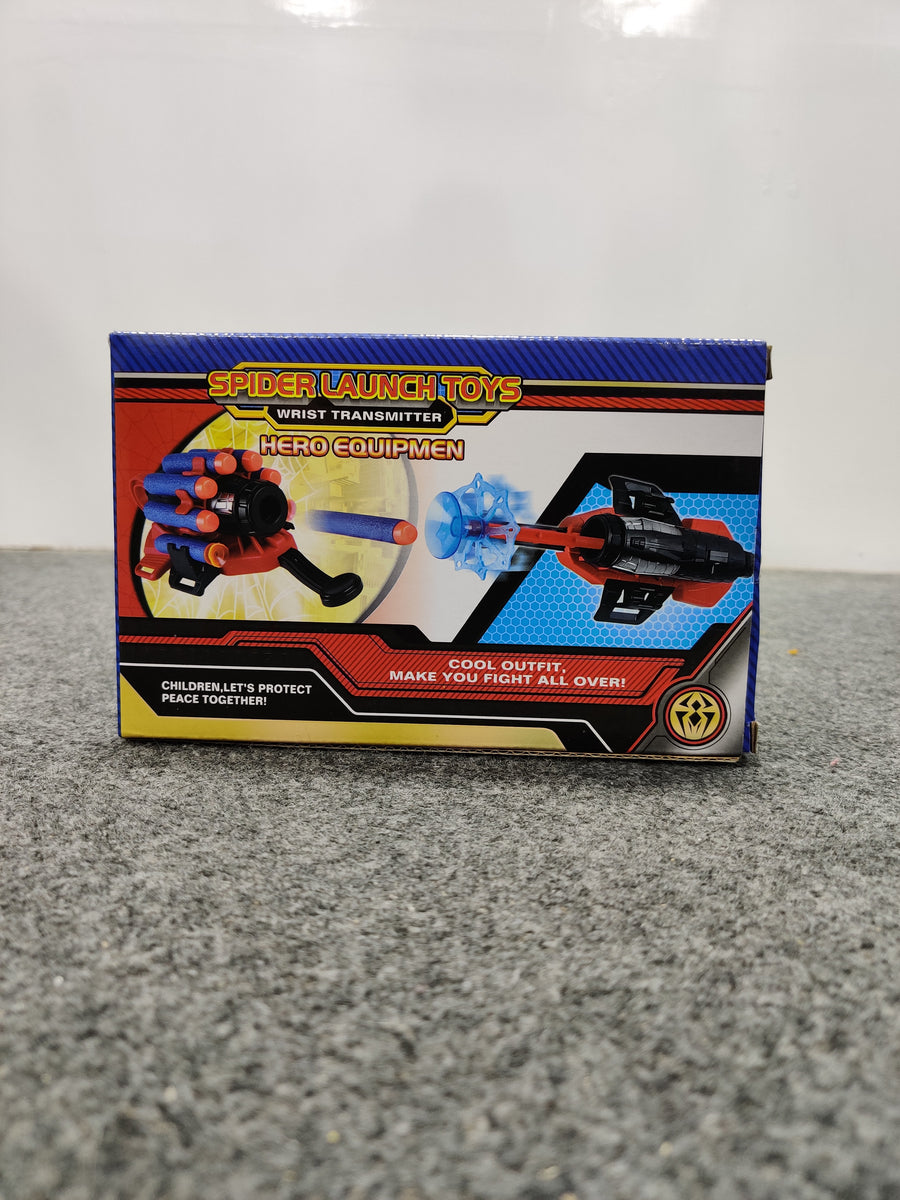 Spiderman Dual Wrist Web Shooter Toy Set with Glove & Suction Darts