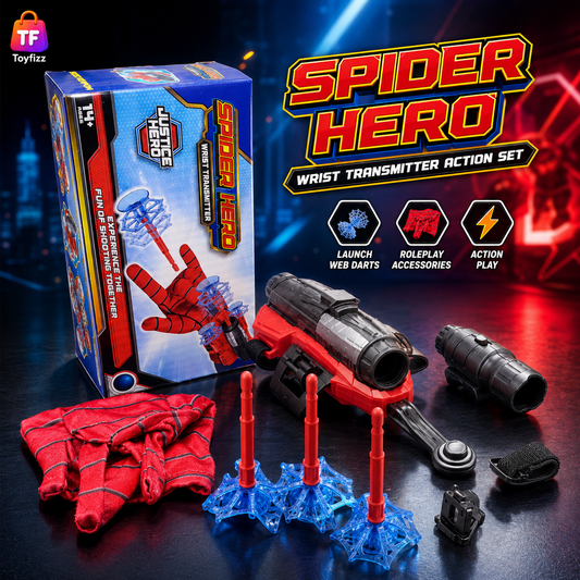 Spiderman Wrist Web Shooter Toy Set with Glove & Projectile Darts