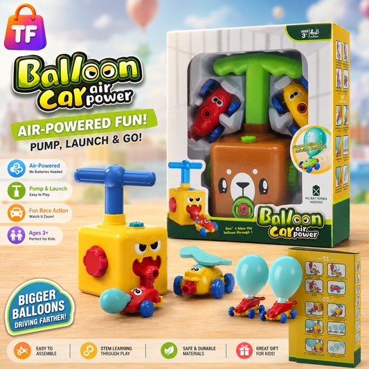 Teddy Bear Balloon Car Playset