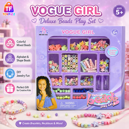 Vogue Girl Bead Jewelry Play Set for Kids