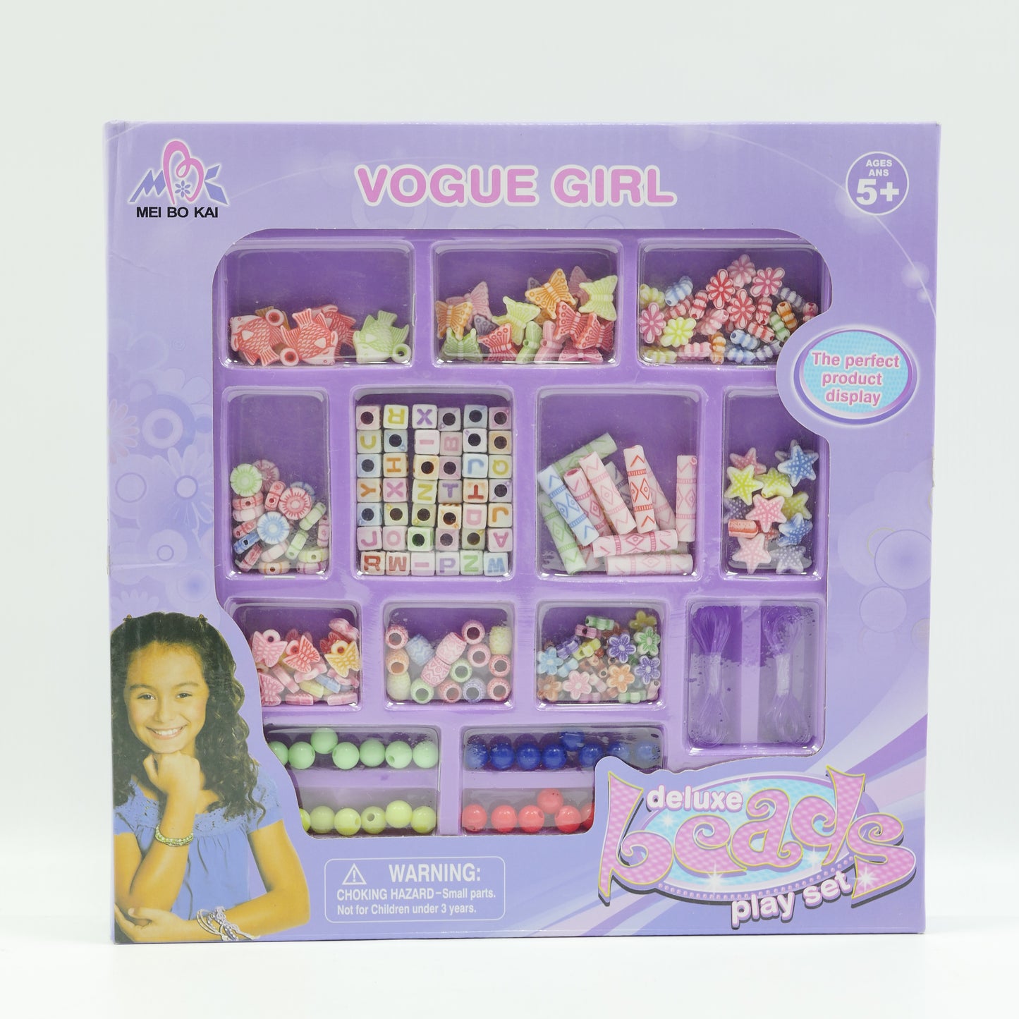 Vogue Girl Bead Jewelry Play Set for Kids