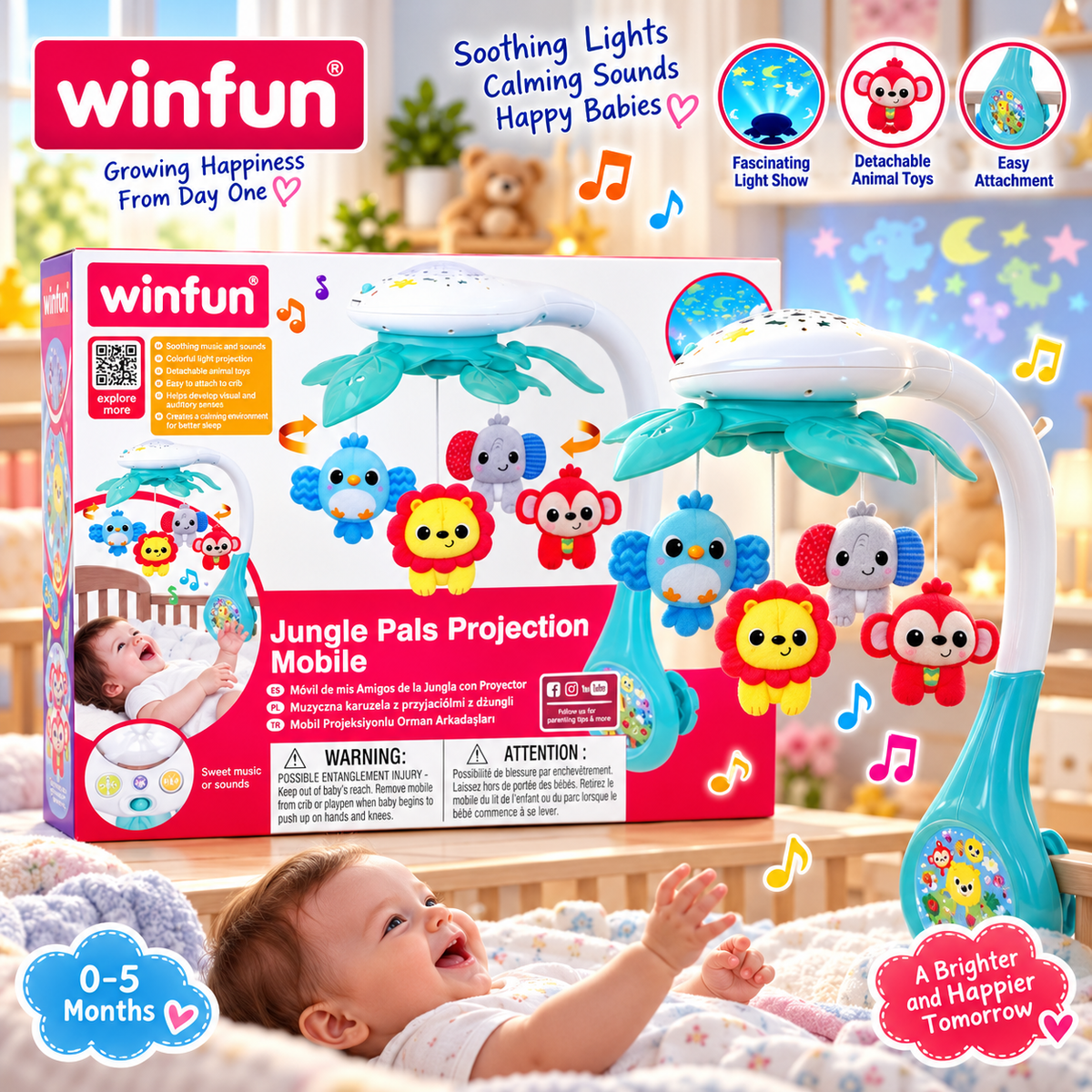 WinFun 4-in-1 Cot Mobile