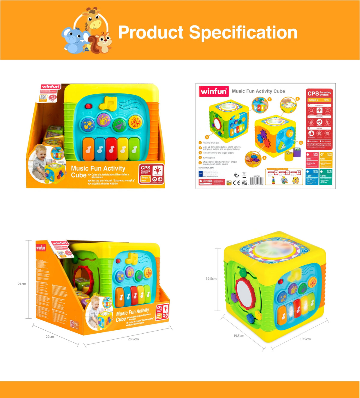 WinFun Activity Cube Block