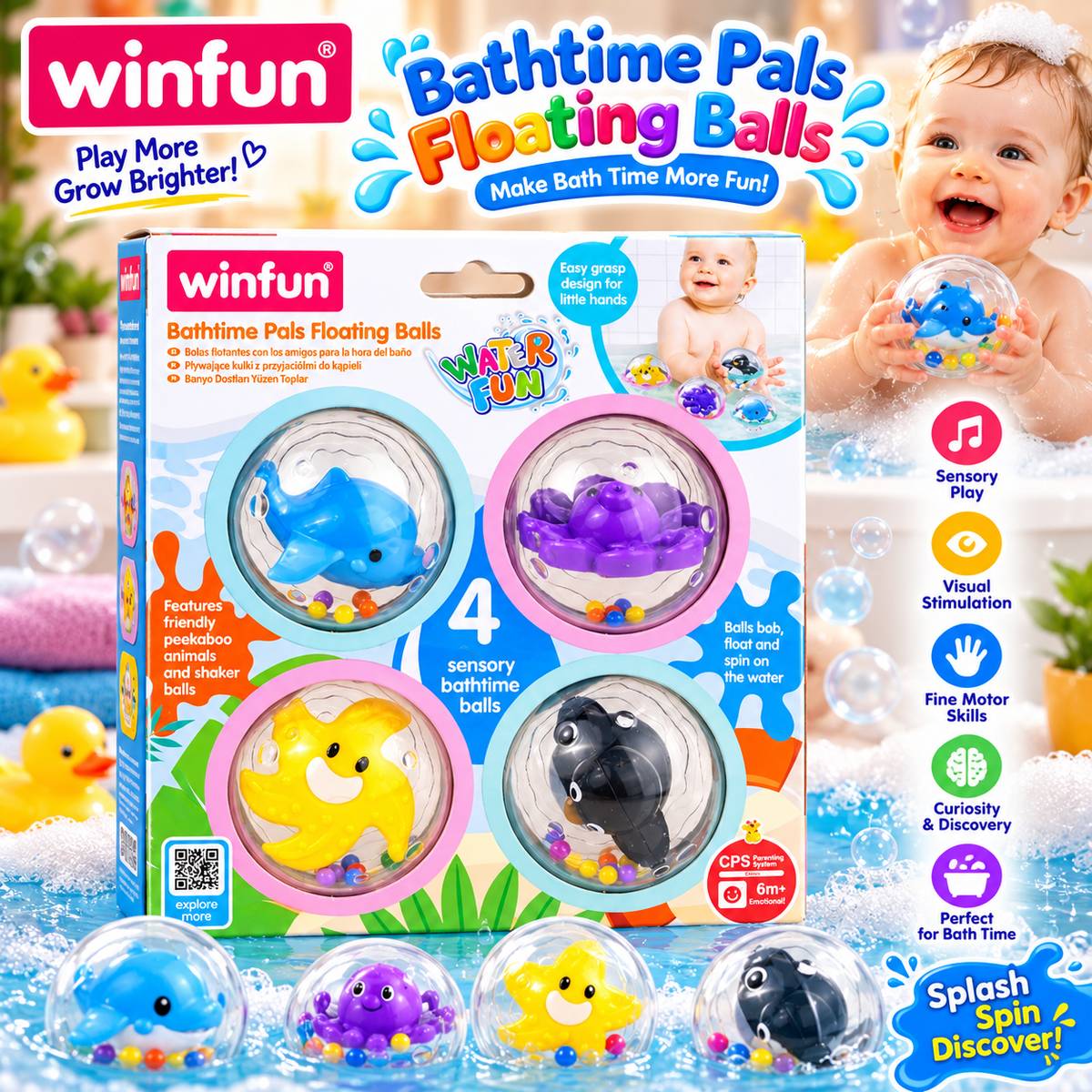 WinFun Bath Time Floating Balls
