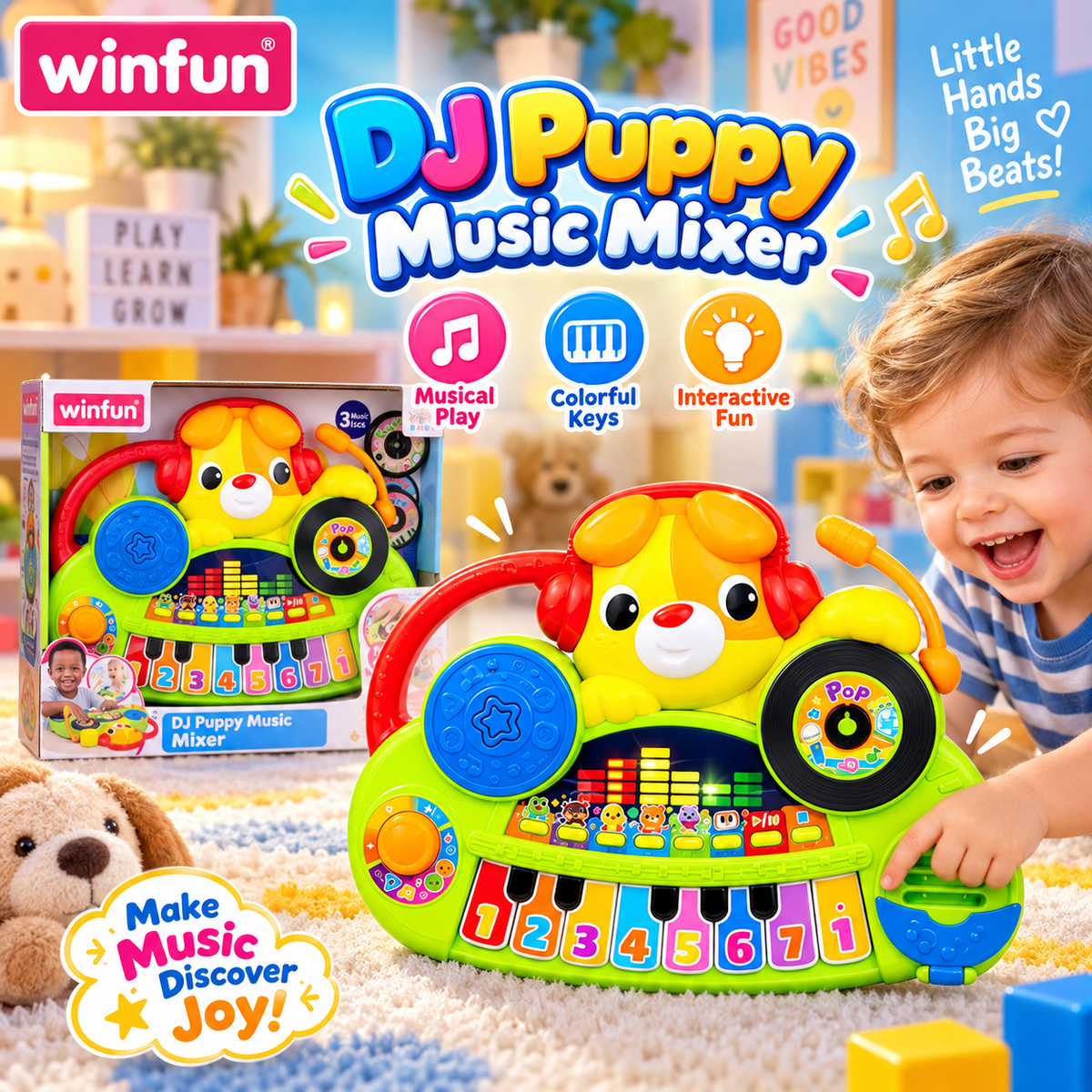 WinFun DJ Puppy Music Mixer