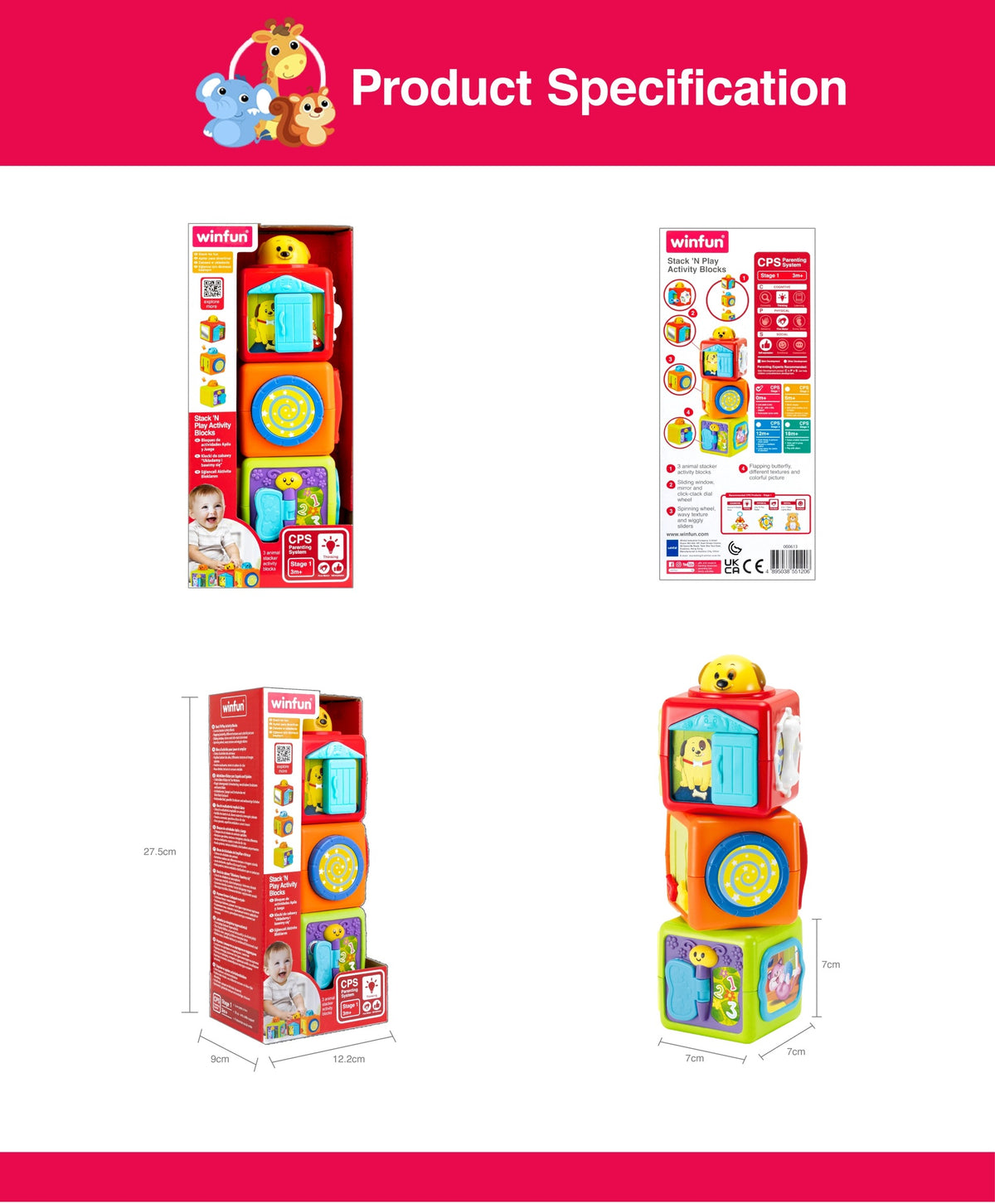 WinFun Stack 'n Play Blocks