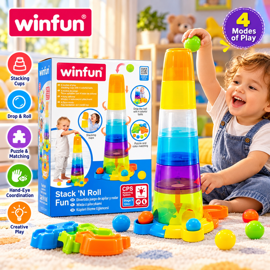 WinFun Stacks Fun Balls & Cup