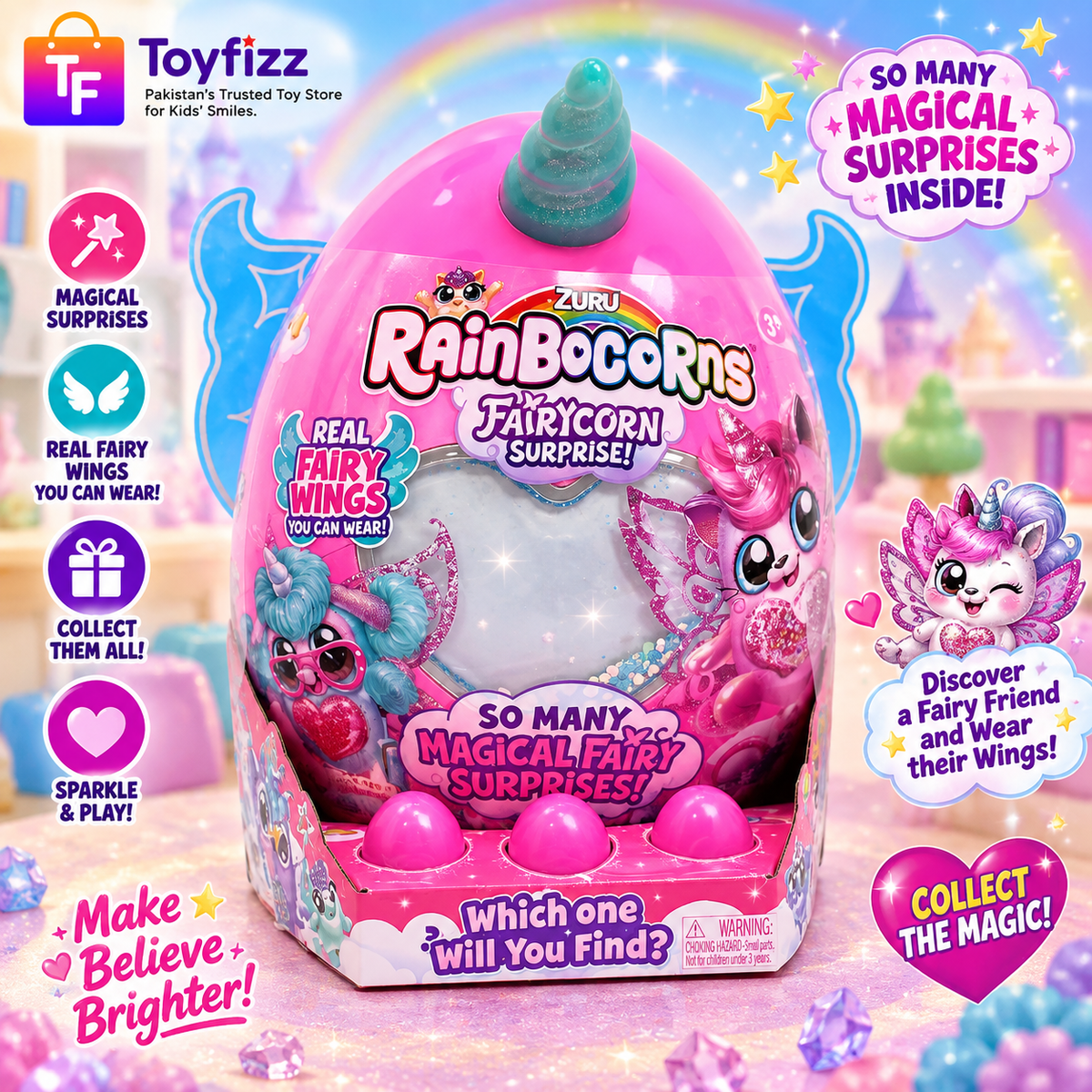 Zuru Rainbowcorns Surprise Egg Pink