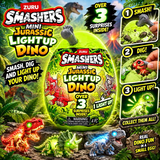 Zuru SMASHER LIGHT UP DINO EGG
