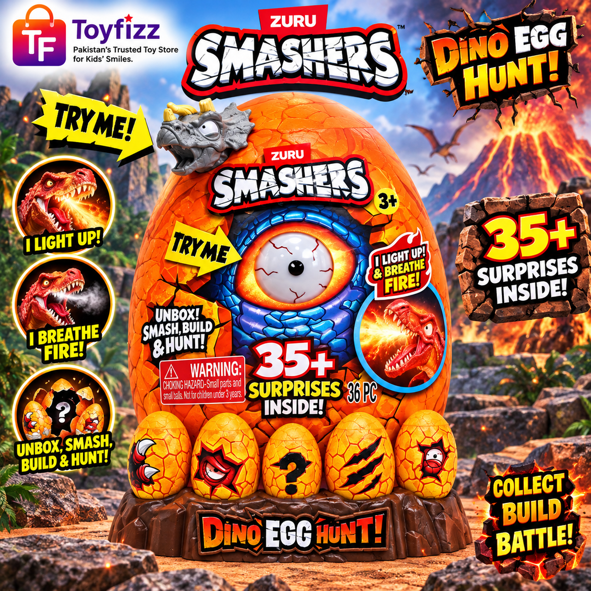 Zuru SMASHERS DINO 35 SURPRISE