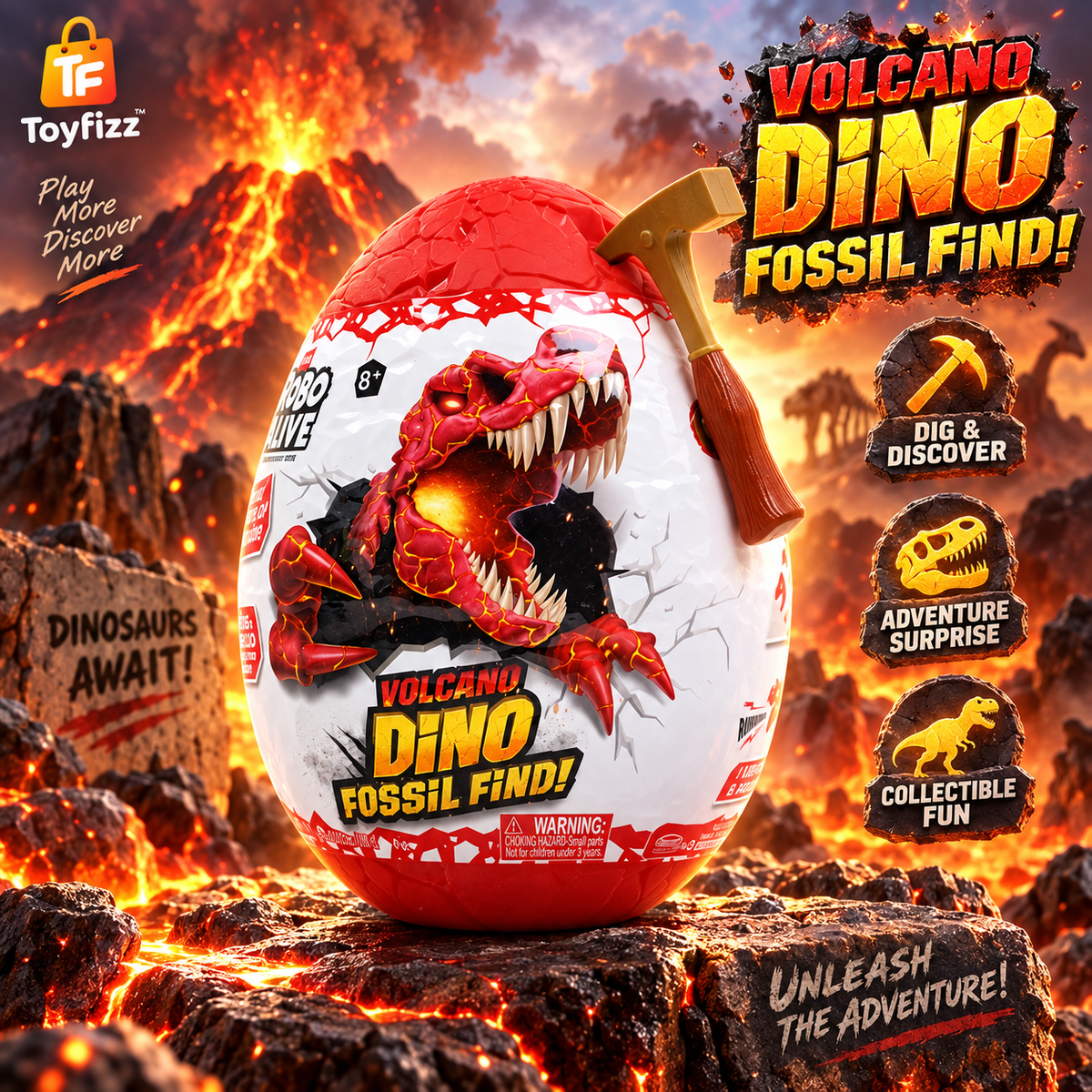 Zuru Volcano DINO EGG