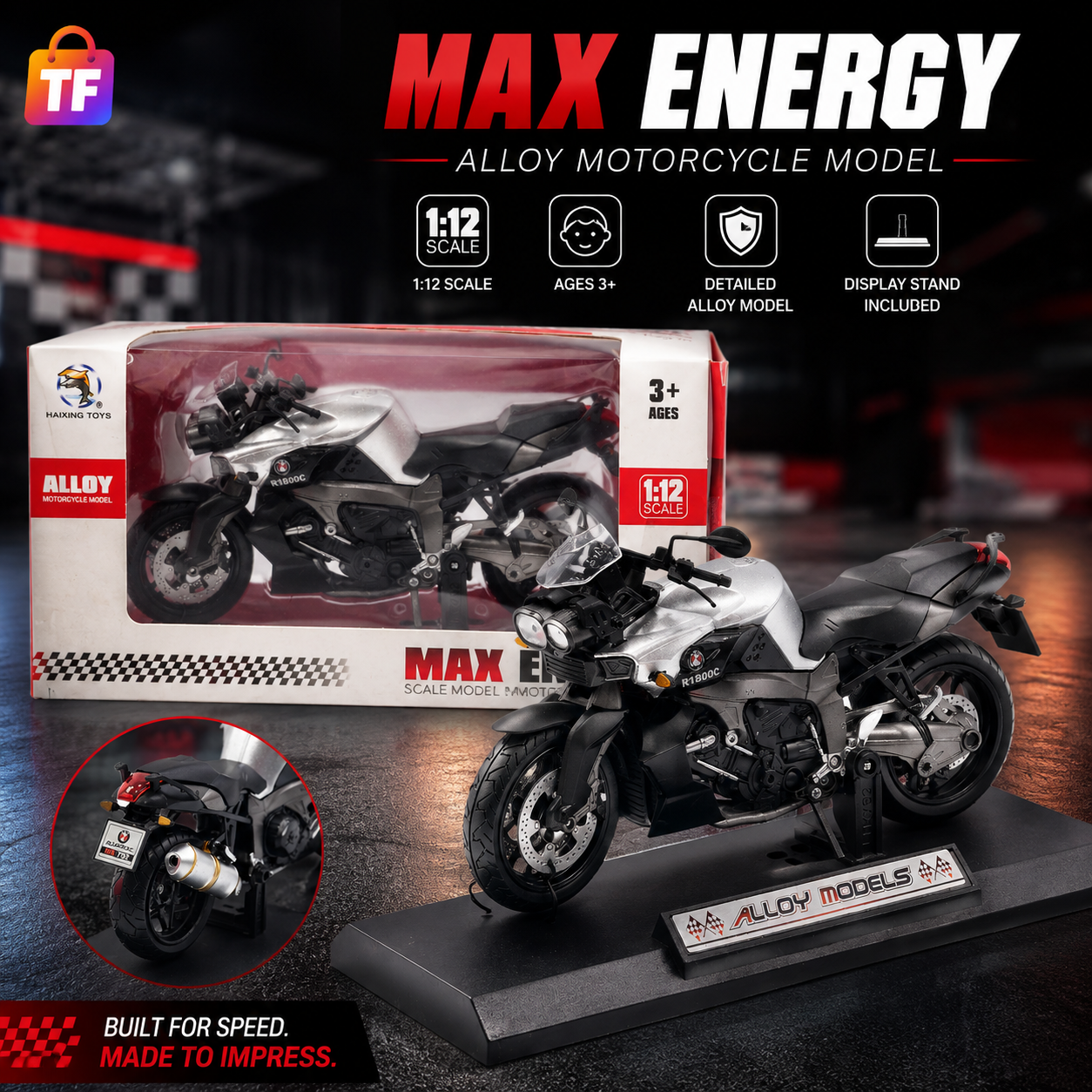 Alloy Motorcycle Model - Assorted Design