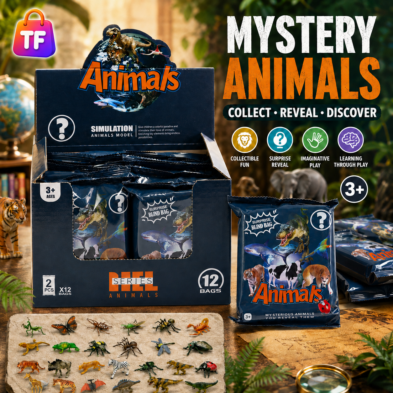 Animal Figure Play Set for Kids