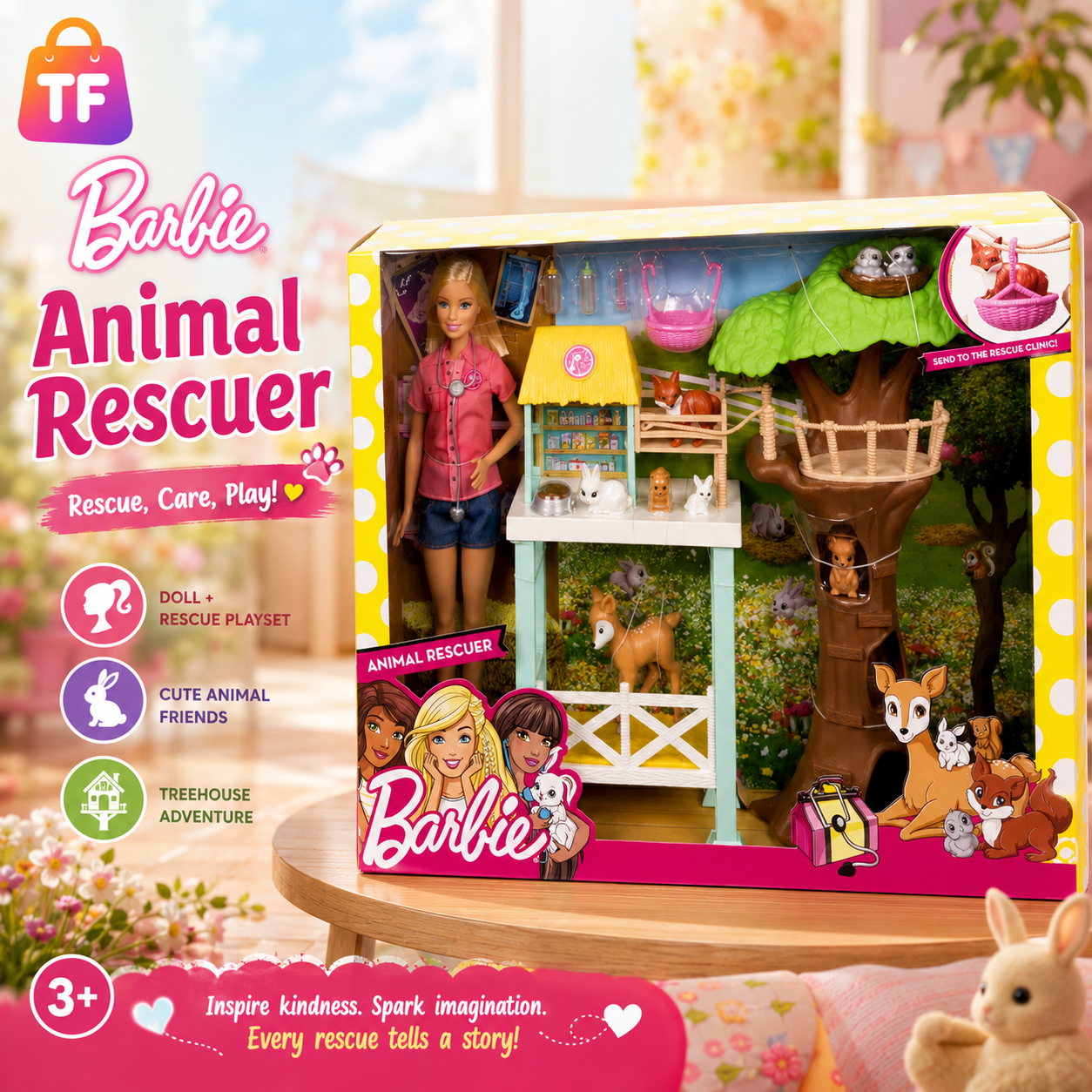 Barbie Animal Care Doll Playset