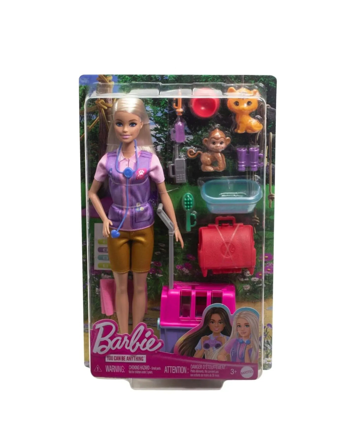 Barbie Animal Rescue Fashion Doll with Pet and Accessories