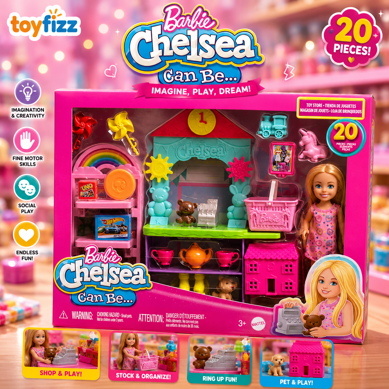 Barbie Chelsea Can Be Toy Store Playset