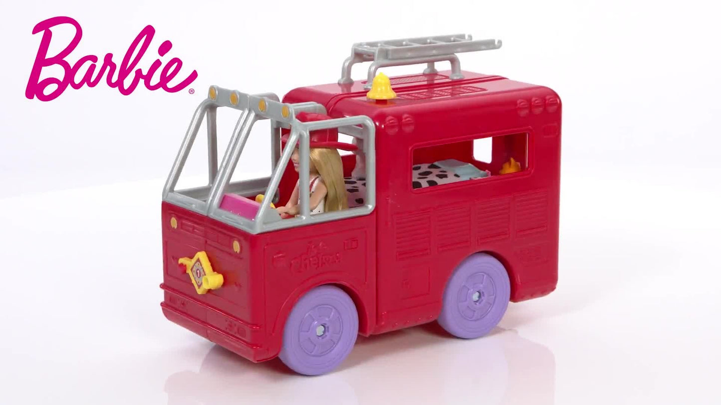 Barbie Chelsea Fire Truck Playset
