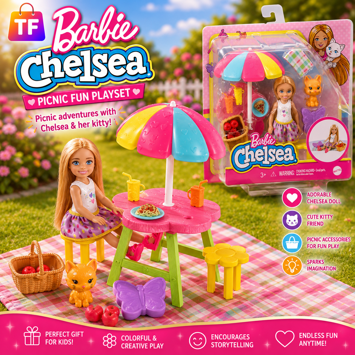 Barbie Chelsea Picnic Playset