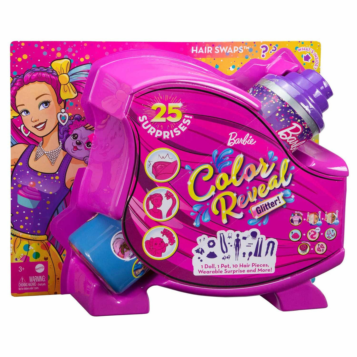 Barbie Color Reveal Hair Styling Playset