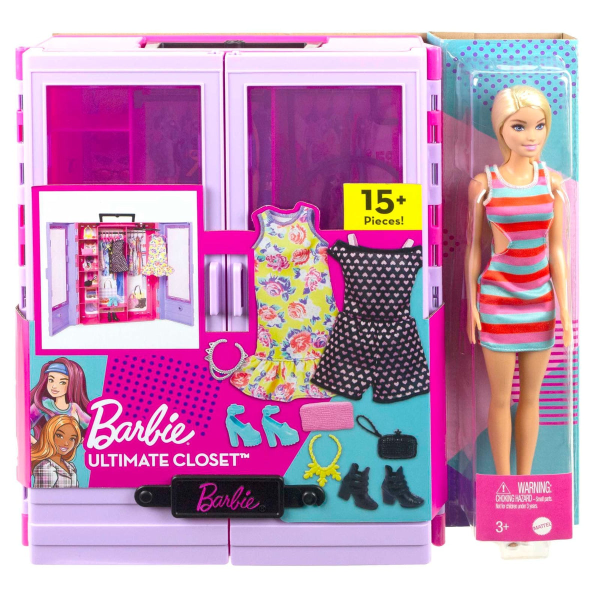 Barbie Dream Closet Playset with Fashion Doll