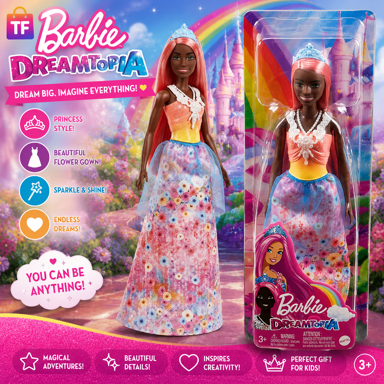 Barbie Dreamtopia Fantasy Fashion Doll