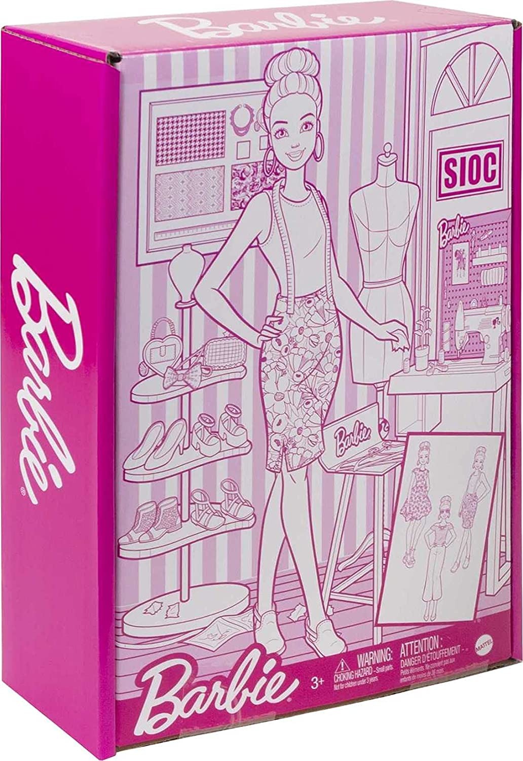 Barbie Fashion Design Studio Doll Playset