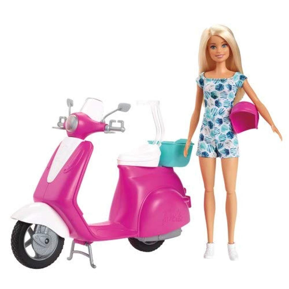 Barbie Fashion Doll with Scooter