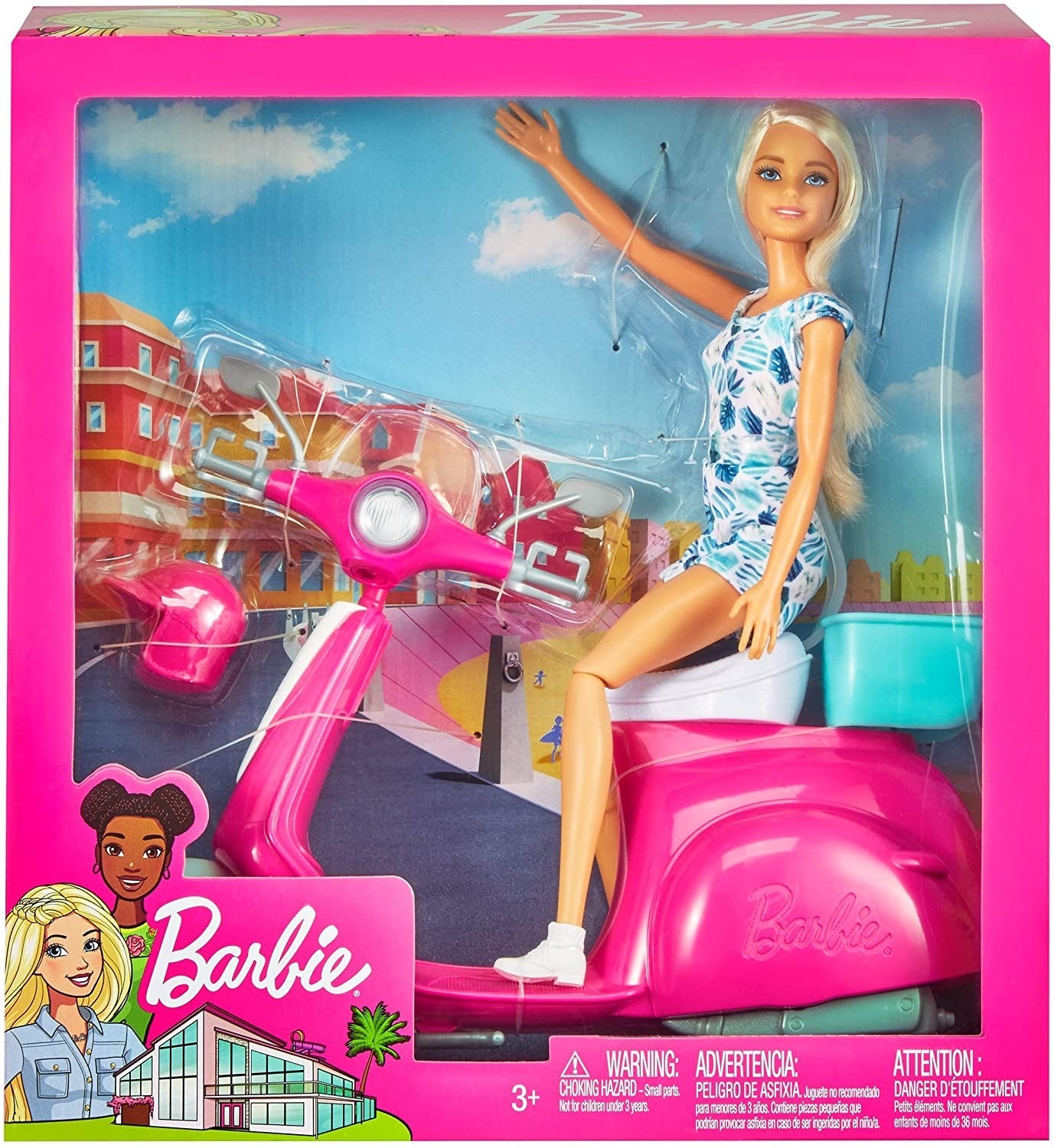 Barbie Fashion Doll with Scooter