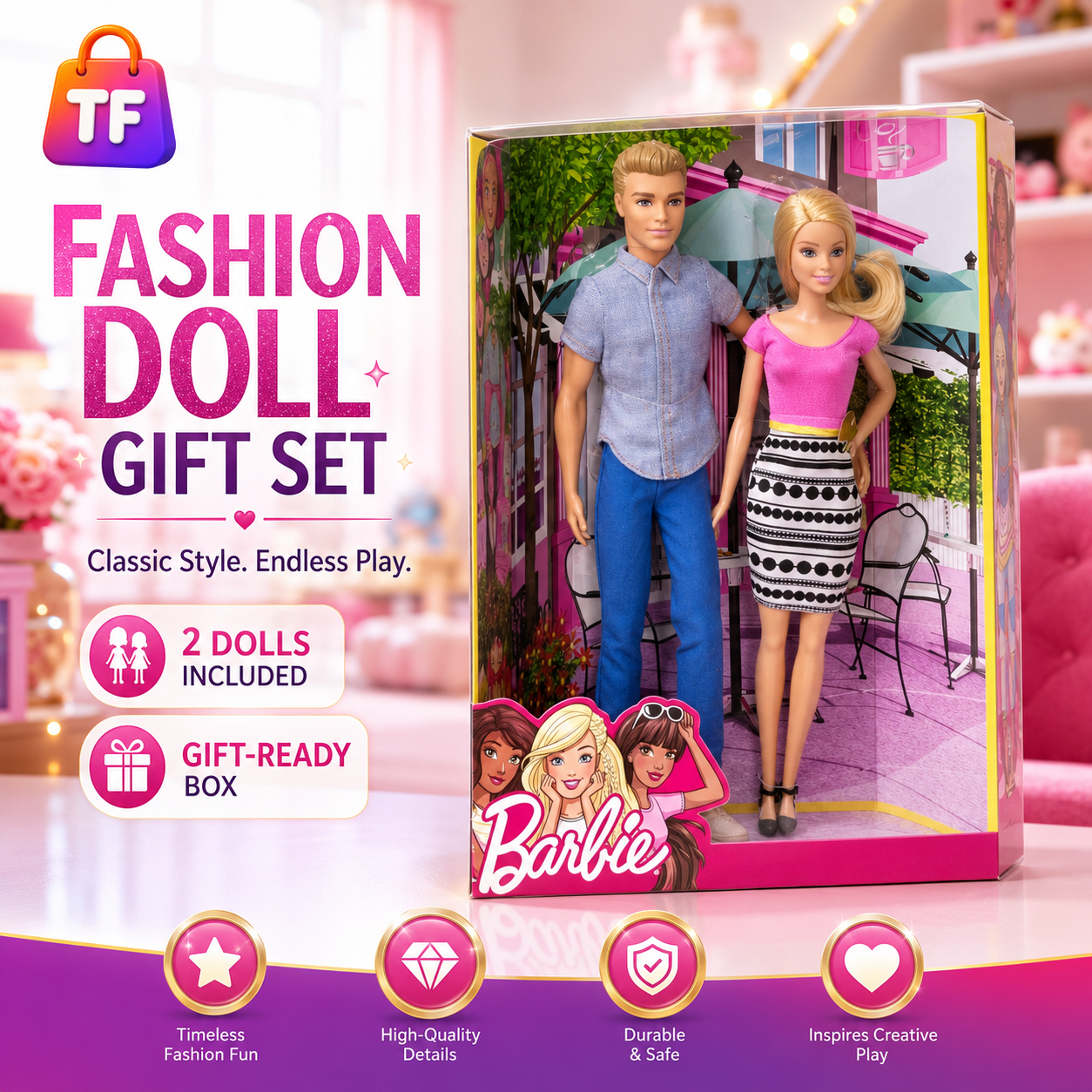 Barbie Ken Fashion Doll Gift Set